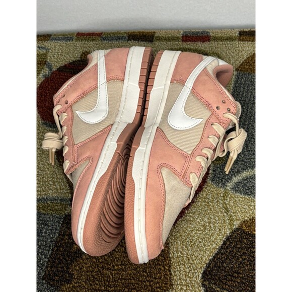 Nike Dunk Low PRM Men’s Red Stardust Sneakers Size 10.5 - Picture 3 of 5